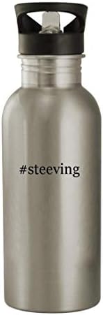 Подароци на Ник Нок СТЕЕВИНГ - 20oz шише со вода од не'рѓосувачки челик, сребро