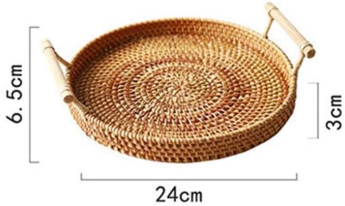 Yasez ткаени ратан тркалезна лента за чување плодови за чување плочки за чинија за пикник корпи за пикник за пикник, преносни корпи
