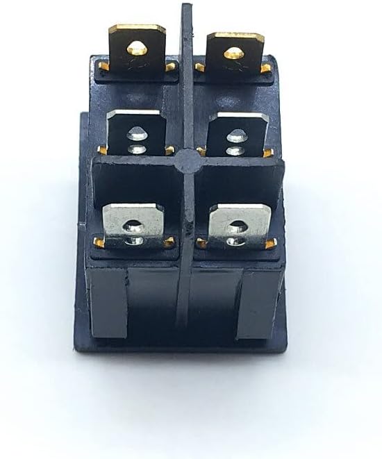 2pcs KCD4 Rocker Switch со црвен LED прекинувач за прекинувач на копчето Дволечен прекинувач Двоен прекинувач 15A 250V 20A 125V