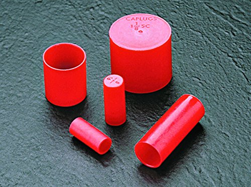 Caplugs Q155q1 капаче за пластични ракави за краеви на цевки. SC-155, PE-LD, CAP ID .375 должина .75, црвена боја