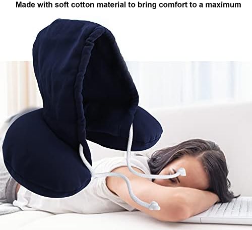 Pilloux Pillous Pillow, супер меморија памук материјал за вратот за патување за удобно користење искуство за канцеларија за патување за спиење