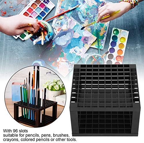 држач за пенкало Plplaaobo, 96 четки за бои за бои за складирање мулти намена организатор на десктоп штанд за канцелариски материјал за четка