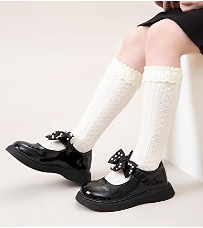 Топтим Чорапи Високи Чорапи На Мало Девојче Над Теле Деца Над Колена Чорапи Лак Стил