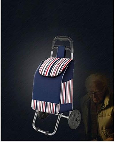 Тангистичка количка, количка за количка за количка, количка за преклопување, лента печатена торбичка со челична торбичка со челична