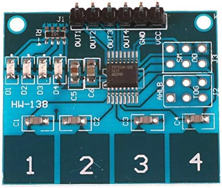 Копче TTP224 4Channel Дигитален допир Сензор за капацитивен прекинувач Модул