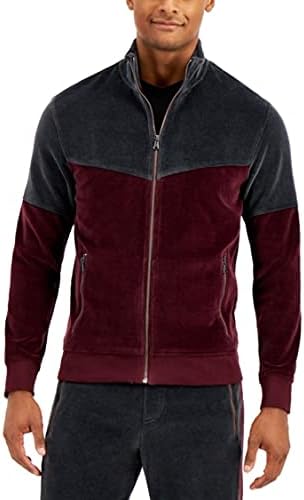 Inc Mens Velvet Colorblock Track јакна сива xs