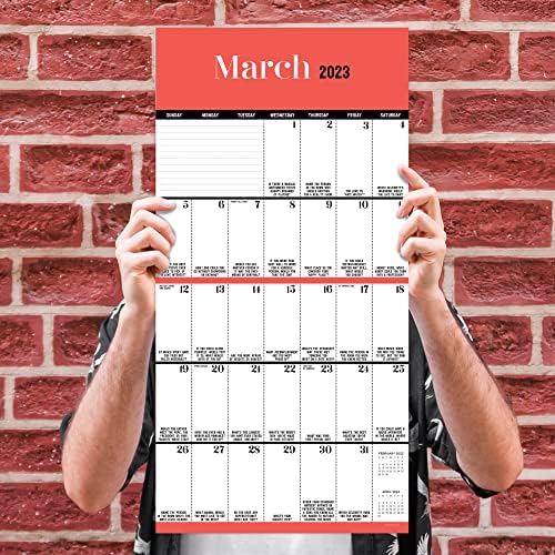 TF Publishing Conversing Starters 2023 Wallиден календар 12 месеци | Премиум 2023 календарски wallид | Голем календар на wallидови