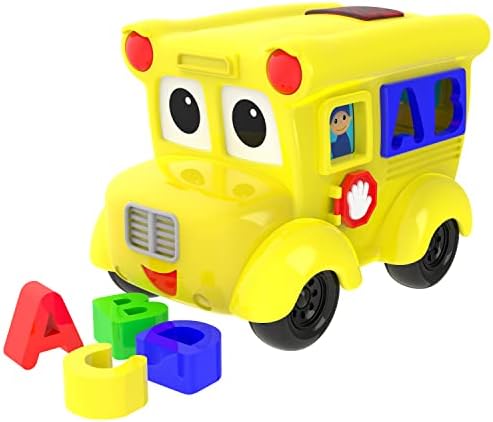 Патување За Учење: Рано Учење-Училишен Автобус На Буква - Електронска Форма Што Одговара На Сортирачот На Форма На Зборување-Играчки За Бебиња