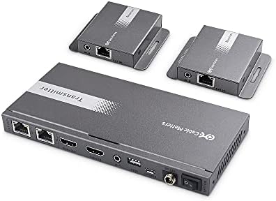Кабелски работи 4K 1x2 HDMI Extender Splitter за поставки од 1 до 2-поддржува 4K до 131 стапки / 1080p до 230 стапки