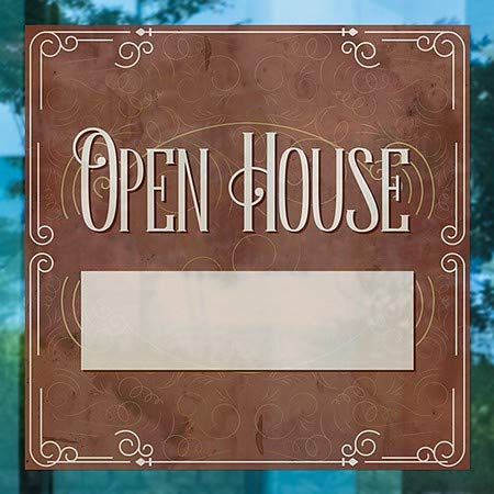 CGSignLab | Прозорецот „Отворена куќа -викторијанска картичка“ | 8 x8