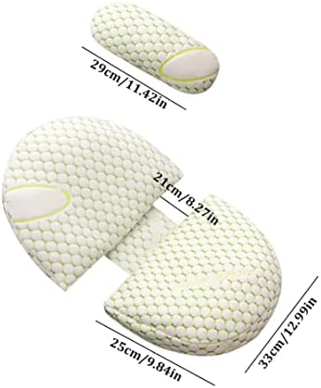 Перница за бременост во облик на U, перница за клин за породилно со прилагодлива перница за поддршка на стомакот, прилагодлива перница за поддршка