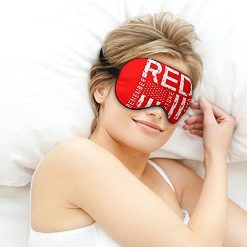 Запомнете ги сите распоредени воени маски за спиење R.E.D со прилагодлива лента за меко око за затемнување на затемнување за следење за