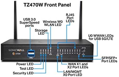 Sonicwall TZ470 Безжичен AC мрежа за безбедност на мрежата