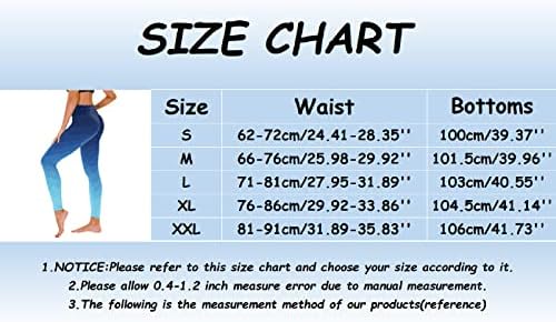 Хеланки за жени контрола на стомакот плус големина истегнат удобно градиент печатени јога панталони меки четки за удобни хеланки јога