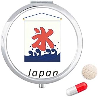 Традиционален Јапонски Локален Стил Знаме Пилула Случај Џеб Медицина Кутија За Складирање Контејнер Диспензерот