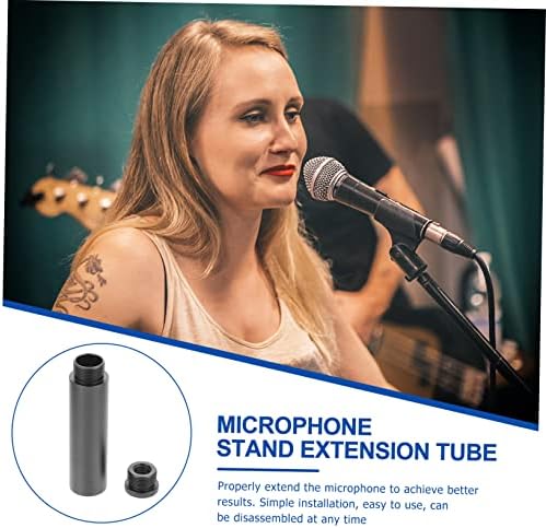 SupVox 1 Поставете микрофон Extension Tube MIC Extension Pipe Microphone Screw Mounding Extension Extension Tube за микро метално