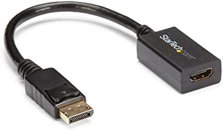 Startech.com 1x DisplayPort на конверторот на адаптерот HDMI - пакет 1920x1200 со 2x 2M 4K кабли со голема брзина HDMI