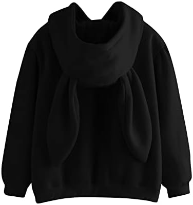 Nokmopo долг џемпер, женски моден печатење на мода, задебелување со качулка, лабава обична џемпер со долги ракави