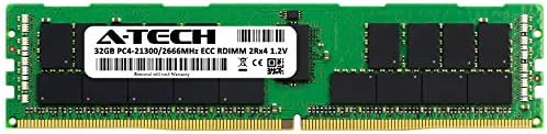 A -Tech 32 GB меморија RAM меморија за Dell Precision Workstation 5820 кула - DDR4 2666MHz PC4-21300 ECC Регистриран RDIMM 2RX4 1.2V