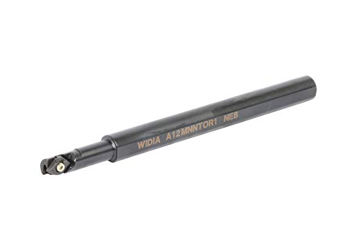 Widia A12Mnntor1 Топ серија на нишки A-NNT-1 Groovering и Thraining Baring Bar, челик, дијаметар од 12 мм, десна рака, должина од 150мм, вметнување на мерач N.1L