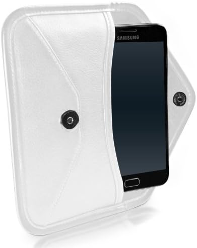 Boxwave Case for LG Aristo 2 - Елитна торбичка за кожен месинџер, синтетичка кожна покривка на куќиште дизајн на пликови за LG Aristo 2 - Брегот