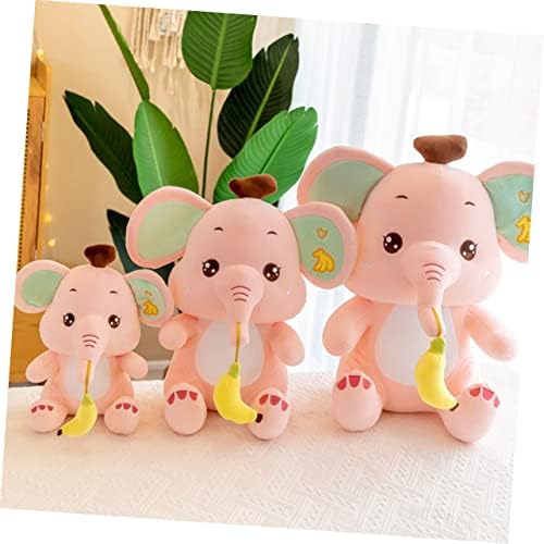 Toyvian 2 парчиња плишани бебиња слонови момчиња полнети животни перница за деца дома декорација слон плишани играчки прекрасна слон кукла