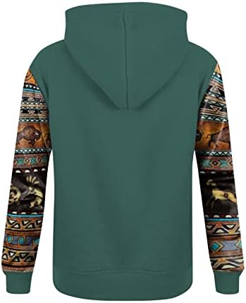 Мажите удобни џемпери печати со средна тежина, аспирани од врвна лабава модна блуза, обичен руно пуловер