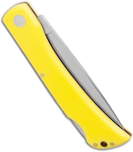 Boker Plus RangeBuster нож за преклопување 2,0 - 3,5 Висок јаглероден челик сечило со заостанати и жолти полимерни рачки