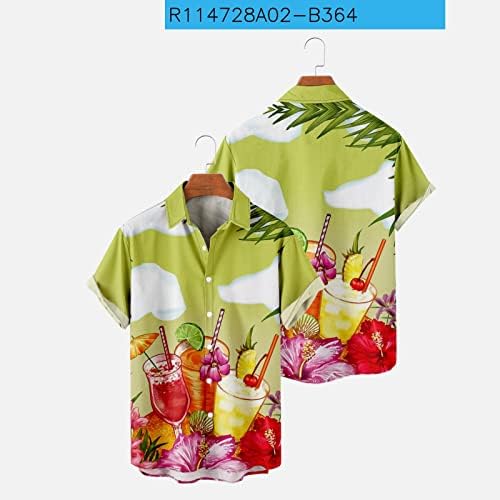 Xxbr 2023 3Д печатење на сликање цветна хавајска кошула мажи жени исклучуваат јака гроздобер улица мажи летни врвови кратки