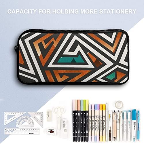 Африкански геометриски деко молив кутија за канцелариски пенкана торбичка преносна шминка за складирање торба за организатор подарок