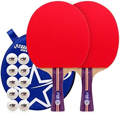 Sshhi пинг понг лопатка, со табела тенис и торба за складирање, сет за тениски рекети за почетници, за клубови трајни/како што е прикажано/б