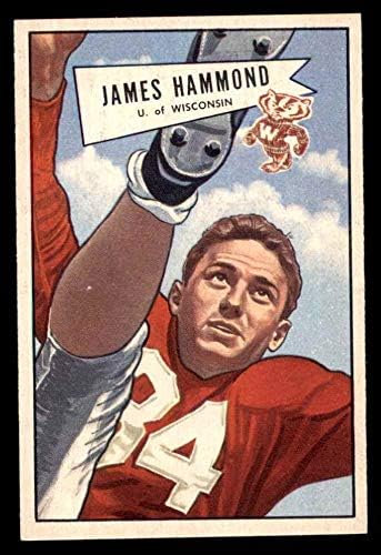 1952 Bowman Small # 69 James Hammond Dallas Texans Ex/Mt Texans Wisconsin