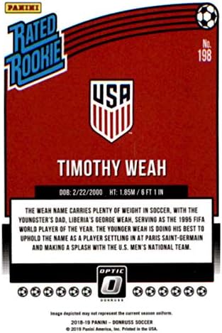 2018-19 Донрус Оптиќ 198 Тимотеј Веј ја оцени дебитантската картичка за тргување со фудбалски во САД