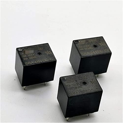 Vkqifeil Реле 5PCS Индустриски Електронски Коло DIY Реле sra-05v 12V 24 vdc-al-cl T74 20A Оригинални 4-пински 5-пински