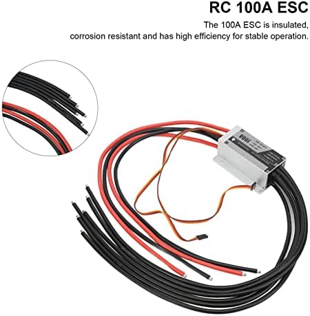100А без четка ESC, RC без четка за електрична брзина контролор на алуминиумска легура за RC брод за RC Drone