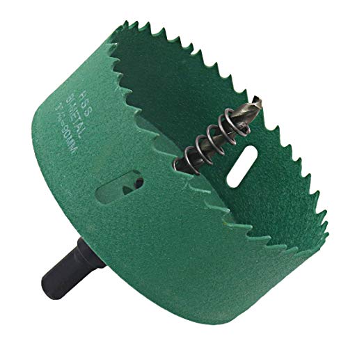 LC lictop 90mm/3,5 би -метални дупки со пили за заби за сечење на заби за плоча од плоча од дрво метална пластична фиберборд, зелена боја, зелена