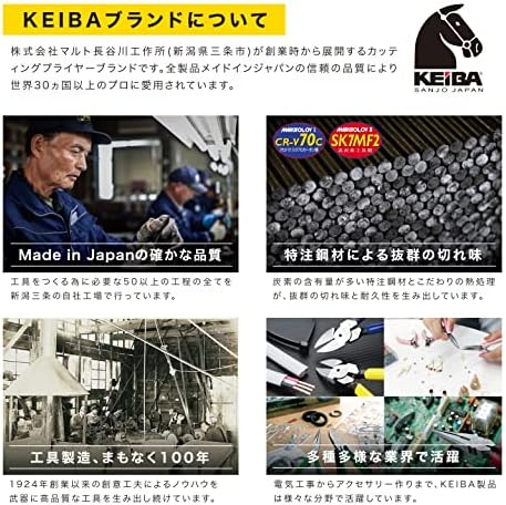 Keiba Thin Blade Midget Diagonal Diagonal Sliers | Micro Nipper Mn-B05