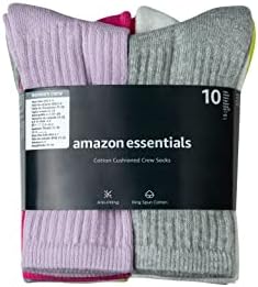 Амазон Најважен Женски Памук Лесно Амортизирани Чорапи На Екипажот, 10 Пара