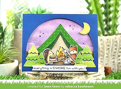 Lawn Fawn - S'more the Merrier Stamp and Die Set + Smiley S'more - 3 пакет на артикли