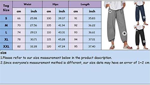 Обични панталони за жени плус големина 3 исечени панталони за жени канцелариски жени капри панталони со џебови широка нога