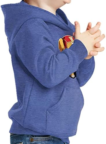 Суперхерој дете пуловер качулка - слатко сунѓерско руно худи - печатена качулка за деца