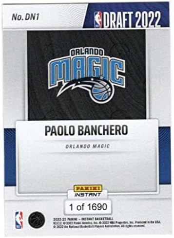 Paolo Banchero RC 2022-23 Panini Instant Draft Night Night /1690#DN1 Magic Cond NBA кошарка