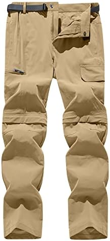 Машки конвертибилни пешачки панталони со лесен патент за дишење на панталони за дишење, обични панталони за отворено, риболов, сафари
