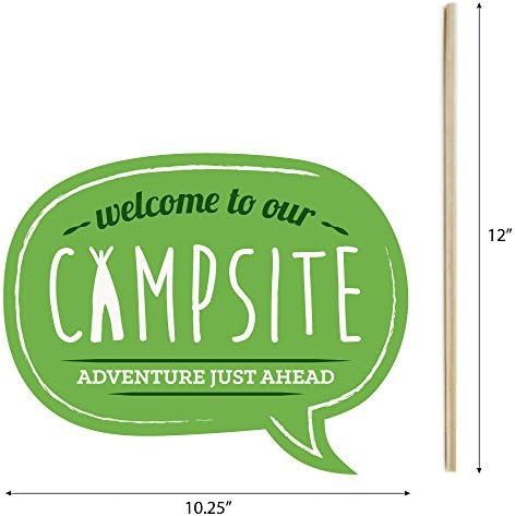 Голема точка на среќа среќен кампер - комплет за кампување за кампување - 20 брои