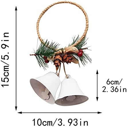 КСИОС Божиќна Декорација 2022 Декорација На Божиќни Ѕвона Приврзок Декорација На Новогодишна Елка Приврзок Божиќно Ѕвоно Божиќен