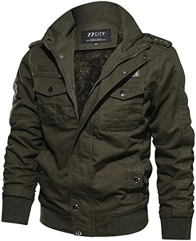 Ymosrh машка палто машка есенска зимска воена облека патент џеб лабава модна палто за дишење на палто за мажи