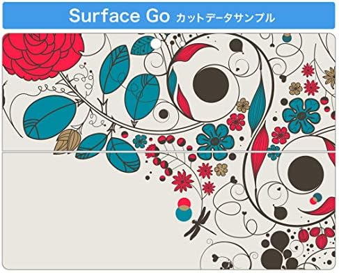Декларална покривка на igsticker за Microsoft Surface Go/Go 2 Ultra Thin Protective Tode Skins Skins 001553 Илустрација на роза од цвеќиња