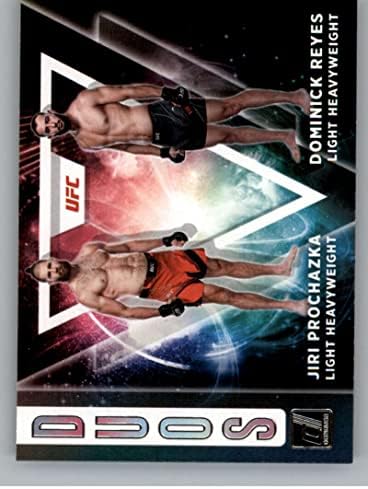 2022 Donruss UFC Duos 7 Доминик Рејес/iriири Прочаска Службена тешка категорија за трговска картичка во сурова состојба