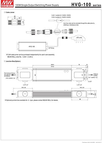 MW значи добро оригинално HVG-100-24A 24V 4A 96W единечен излезен LED прекинувач за напојување