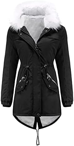 Зимски туники женски задебели убаво џебна облека за надворешни работи на лап -лапел долг ракав удобно цврсто отворено удобност